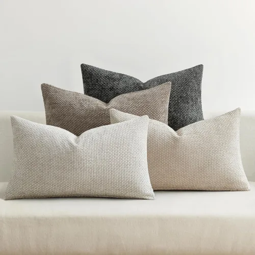 Miniatura 14 de MIULEE Paquete de 4 fundas de almohada para sofá, 16 x 16 pulgadas, fundas de almohada decorativas de felpilla suave color crema, fundas de cojín