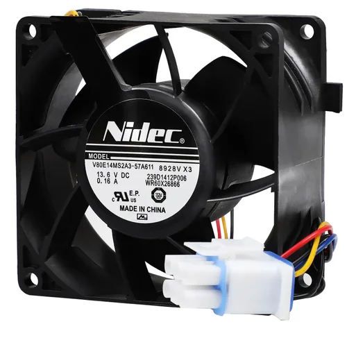 WR60X26866 WR60X29099 Motor del ventilador del evaporador compatible con el refrigerador GE, reemplaza V80E14MS2A3-57A611 WR60X10356 WR60X10357