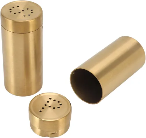 Miniatura 7 de Juego de 2 saleros y cocteleros, dispensador de sal y dispensador de acero inoxidable de 7 onzas, botella de condimento a prueba de óxido, fácil