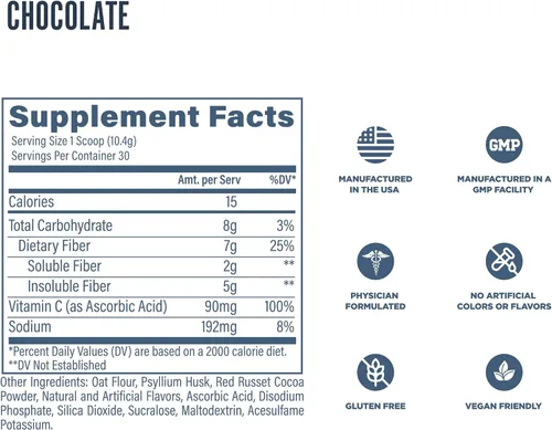 Miniatura 6 de Revive Suplemento de fibra MD para la salud digestiva e intestinal – 0.18 oz de fibra dietética que apoya un sistema digestivo saludable con cáscara