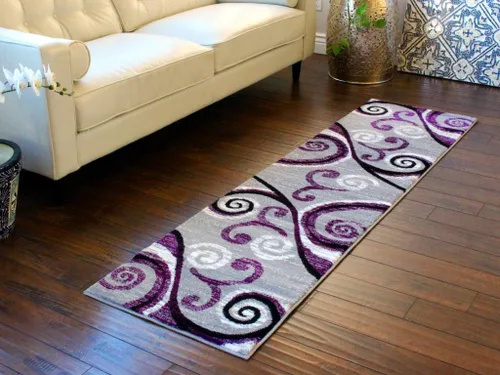 Miniatura 18 de Masada Rugs, Stephanie Collection - Alfombra de área moderna y contemporánea, 1100, turquesa, gris, blanco, negro (2 pies x 3 pies)