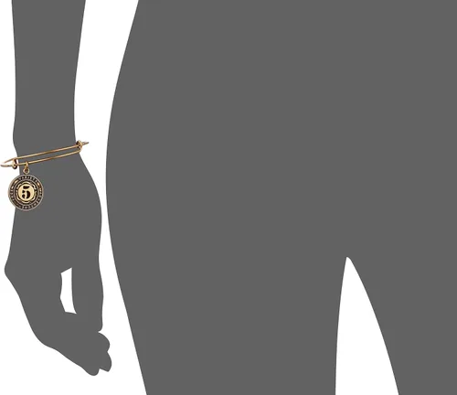 Miniatura 2 de Alex And Ani Replenishment 19 - Pulsera de numererología número cinco color dorado