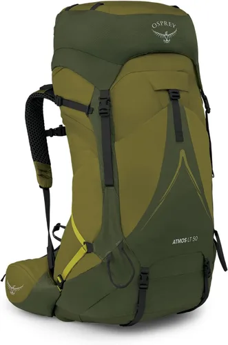 Osprey Atmos AG LT 50L Mochila de mochilero para hombre, Scenic Valley/Verde Peppercorn, L/XL Valle escénico/Pimienta verde
