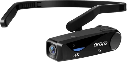 ORDRO Videocámara 4K Cámara montada en la cabeza EP6 Cámara de video portátil FHD 1080P 60FPS Vlog grabadora de video WiFi Hands-Off Cámara Webcam