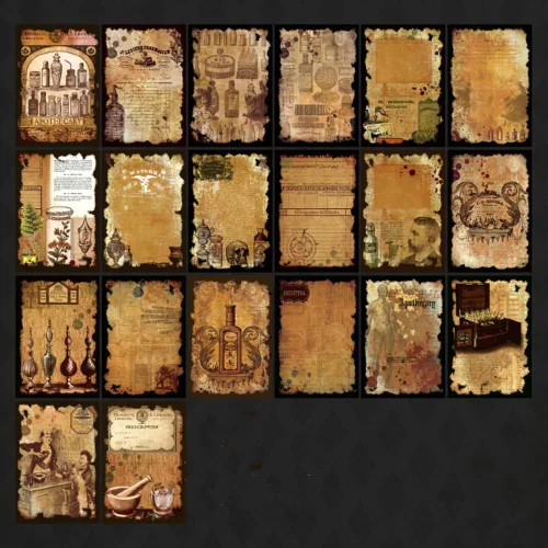 Miniatura 3 de Kit de papel para álbumes de recortes, collage de criaturas mecánicas, agenda, planificador, materiales para adultos, suministros de decoración