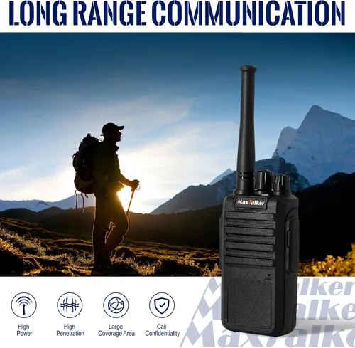 Miniatura 5 de Radios Walkie Talkies de largo alcance: MaxTalker MT4D Walkie Talkies recargables para adultos con auricular mejorado, radio bidireccional de carga