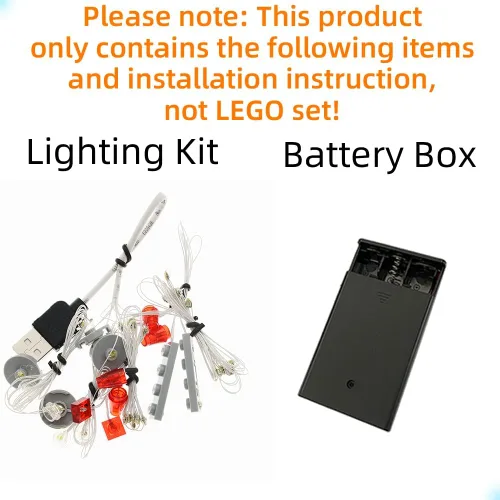 Miniatura 3 de GEAMENT Kit de luz LED compatible con Lego 10274 Ghostbusters ECTO-1 (Ver.2020) - Juego de iluminación para modelo de construcción de creadores