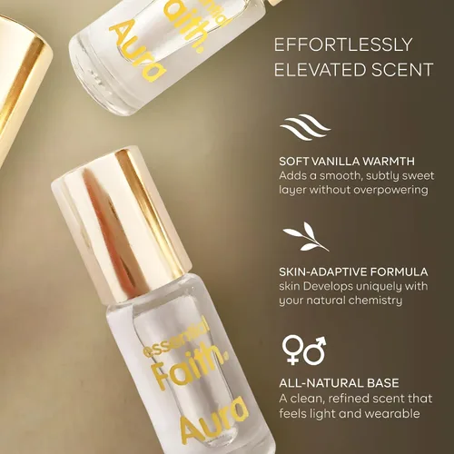 Miniatura 4 de Aura Roll On - Aceite de perfume prémium para mujer, fabricado en Estados Unidos, natural, de larga duración, cálido, seductor, vainilla/ámbar sin