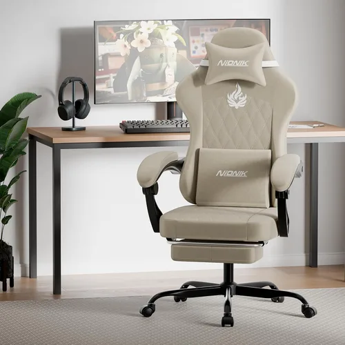 Miniatura 2 de Silla ergonómica para videojuegos, sillas para videojuegos, sillas de computadora para videojuegos, sillas de jugadores para adultos, soporte lumbar