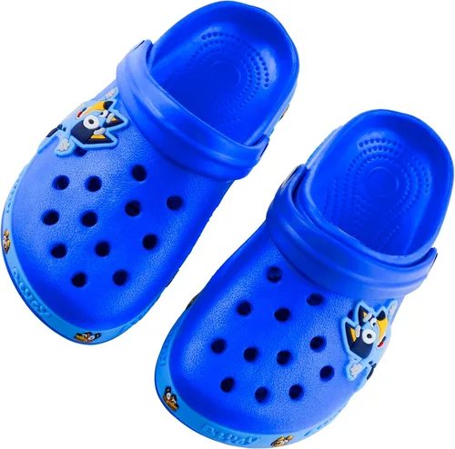 Clearight Zuecos de jardín para niños, zapatos unisex para niños pequeños, zapatos sin cordones para niños, sandalias de ducha de agua, playa,