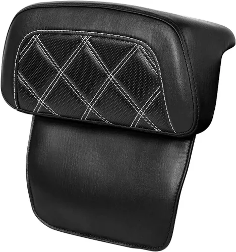 Miniatura 46 de TCT-MOTORPARTS Driver Rider - Almohadilla de respaldo para Harley Touring 2009-2023 Road King Street Road Electra Glide Ultra Black Stitching