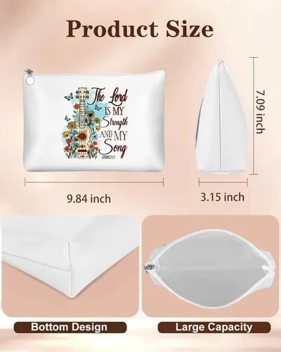 Miniatura 2 de Bolsa organizadora de maquillaje, hecha a mano, ideal para mujeres, mejores amigas, hermana, recuerdos de viaje, cumpleaños, San Valentín, Pascua