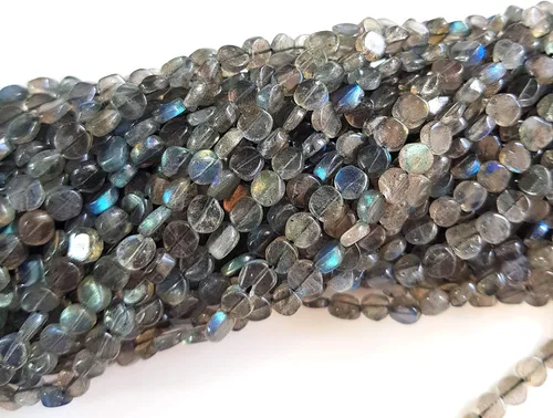 Miniatura 8 de Cuentas de esmeralda de piedras preciosas naturales, cuentas sueltas de esmeralda genuina para hacer joyas, cuentas perforadas en forma de moneda