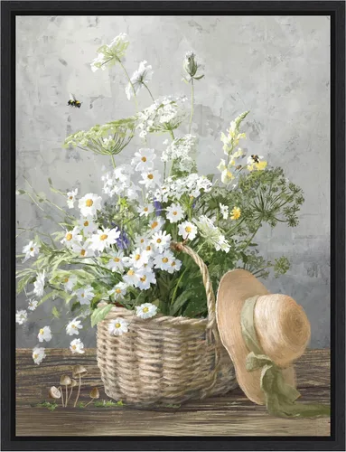 Miniatura 7 de Amanti Art Lienzo enmarcado para pared, 24 x 18 pulgadas, casa de campo de jardinería III por Danhui Nai, lienzo enmarcado para pared, obras de arte