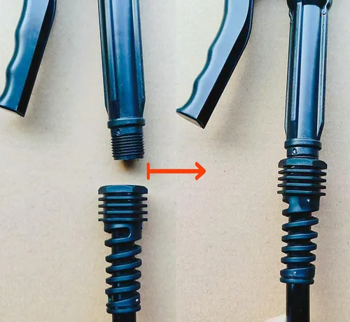 Miniatura 8 de Manguera alternativa engrosada de PVC para mochila, manguera de salida de bomba de agua de jardín, incluye tuercas de fijación y abrazaderas