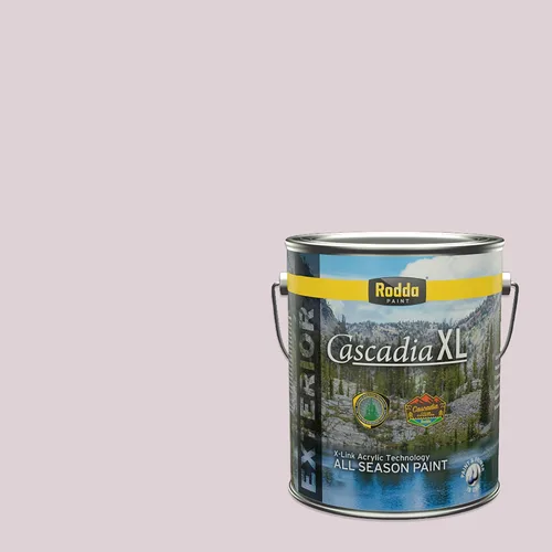 Miniatura 46 de Rodda Paint CASCADIA XL Pintura e imprimación de satén exterior en uno, cuarto de galón, bikini lavanda