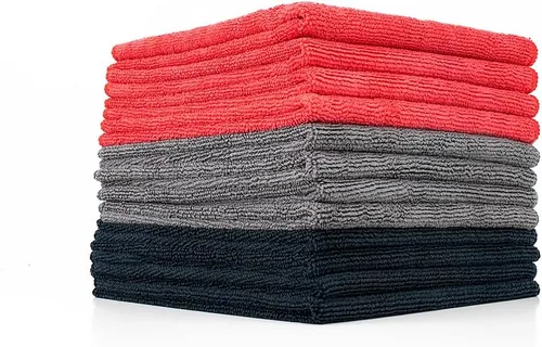 Miniatura 20 de (Paquete de 12) 12" x 12 in. toallas de limpieza de microfibra de grado comercial para usos múltiples, altamente absorbentes, sin pelusa, sin Blanco
