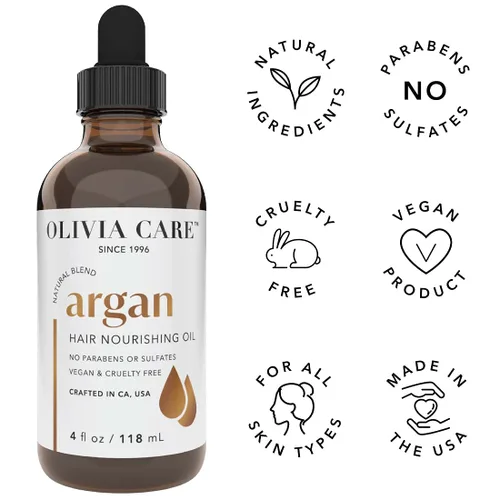 Miniatura 3 de Olivia Care Aceite para el cabello hecho con ingredientes naturales a base de plantas, proporciona hidratación, suavidad y humedad, tratamiento