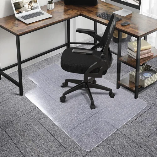 Miniatura 8 de SALLOUS Tapete para silla para alfombra, 36 x 48 pulgadas, tapete resistente para silla de oficina con labio, tapete para silla
