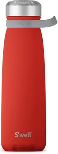 Miniatura 8 de S'well Viajero de acero inoxidable con asa, 40 onzas, Angel Food, recipientes aislados al vacío de triple capa que mantienen las bebidas frías