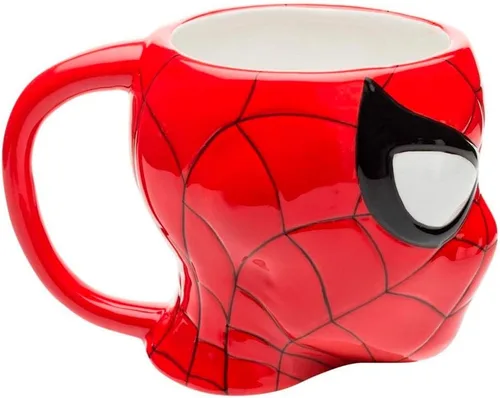 Miniatura 3 de Zak Designs MRTI-8511 Marvel Comics Spiderman - Taza de cerámica esculpida, multicolor