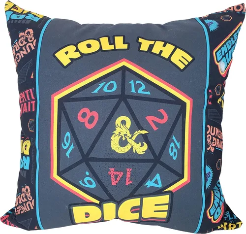 Miniatura 2 de Northwest Almohada Dungeons & Dragons, 18 x 18 pulgadas, Roll The Dice