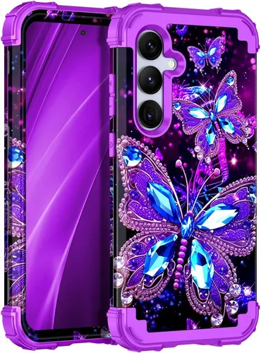 Miniatura 105 de Casetego Funda para Galaxy A16 5G, Tres Capas de Alta Resistencia Robusta a Prueba de Golpes, Protección Completa Rugosa de PC Duro + Parachoques