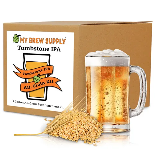 Miniatura 15 de My Brew Supply Kit de elaboración de trigo americano Trigo americano y malta Pilsner Grano de caramelo Kent Goldings & Columbus Pellet Hops