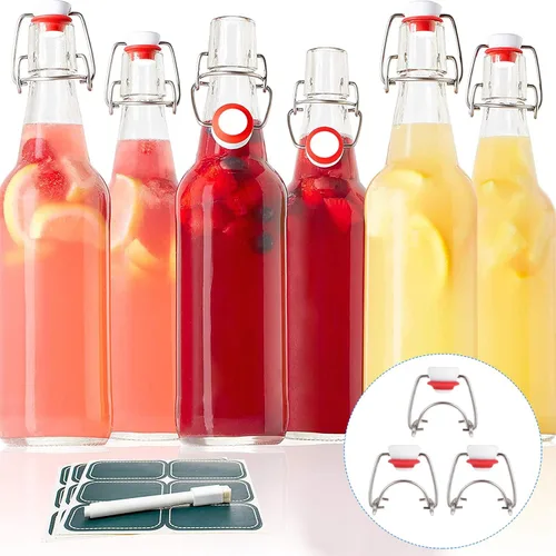 Miniatura 4 de DOITOOL Tapas de botella con tapa abatible, tapas de botella con tapa abatible, tapas oscilantes, equipo de elaboración de cerveza para botellas