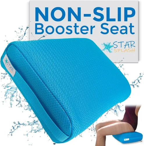 Star Splash Asiento Elevador para Bañera de Hidromasaje, 15 x 12 x 5 Pulgadas - Cojín de Baño con Fondo Antideslizante de Micropuntos y 6 Secciones