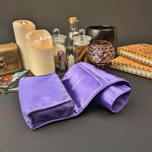 Miniatura 4 de Witchy Cauldron Envoltura de Tarot, Bolsa, Funda, Almacenamiento de Satén y Tela para Cartas, Soporte de Almacenamiento de Mazo, Patrón de Tirada