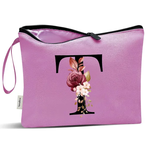 Miniatura 99 de Vavabox A-Z Bolsa de Maquillaje Personalizada, Regalos de Cumpleaños para Mujeres y Mamá, Regalos para la Mejor Amiga, Bolsa de Cosméticos