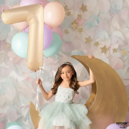 Miniatura 1244 de KatchOn, Globo grande azul número 2 de 40 pulgadas Decoraciones de cumpleaños de Baby Shark para niño de 2 años Globo azul número 2 Globo