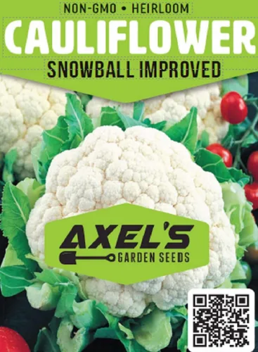 Miniatura 2 de Semillas de Coliflor Snowball para Plantar - Paquete de Reliquia Sin OGM con Instrucciones para Plantar y Cultivar un Huerto al Aire Libre en Casa