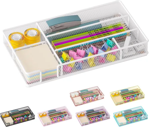 Miniatura 9 de Bandeja organizadora de cajones de escritorio, organizador de cajones de oficina, organizadores de espacio de trabajo, adecuado para herramientas