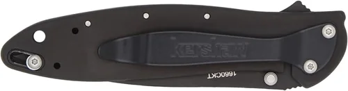 Miniatura 3 de Palmetto Wood Shop Kershaw Leek - Cuchillo de bolsillo - Hoja de acero Sandvik 14C28N de 3 pulgadas con acabado Cerakote, mango negro de 4 pulgadas