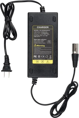 Miniatura 2 de Cargador de batería de 24 V 5 A para scooter de movilidad GoGo, cargador rápido refrigerado por ventilador de 24 V 5000 mA (conector XLR de 3 pines)