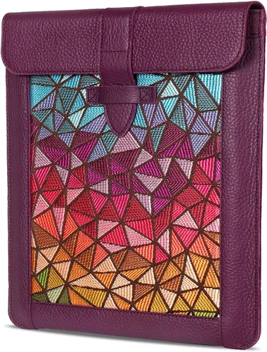 Miniatura 17 de Londo Funda de piel auténtica para iPad y iPad Pro - Funda protectora elegante y duradera para tabletas