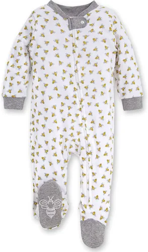 Miniatura 62 de Burt's Bees Baby - Pijama de una pieza para bebé, mameluco para dormir y jugar, algodón 100% orgánico, cremallera frontal
