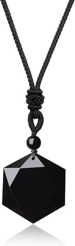 COAI Collar de cristal de estrella de David Jewish Jewelry para mujeres y hombres