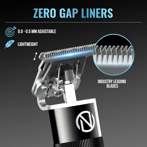 Miniatura 3 de NOVAH Grooming - Cortapelo profesional para hombres, juego de cortapelos y recortadores para barbero, cortapelos inalámbrico para hombres, kit