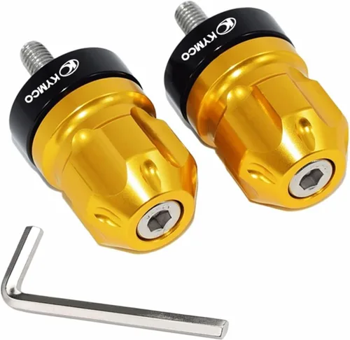 Tapa de extremo de manillar de motocicleta para KYMCO Like 150 180 200 Agility 125 Super Dink 125 300 350 (color dorado, talla 1)