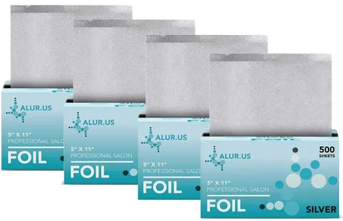 Lámina emergente para salón de belleza. Lámina para colorear el cabello. Lámina resaltante. Hojas de aluminio en relieve precortadas. Lámina de