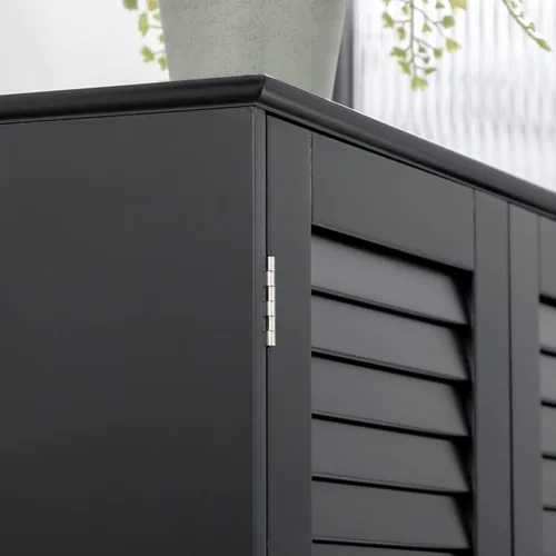 Miniatura 8 de HOMCOM Armario de almacenamiento alto y estrecho para baño con puertas y estantes ajustables, gabinete de lino independiente con 2 armarios