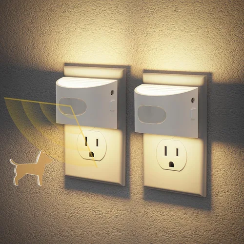 Miniatura 15 de JandCase Luz nocturna, luces nocturnas automáticas enchufables a la pared, paquete de 2 luces nocturnas modernas con sensor de luz automática, luz