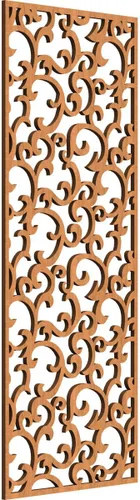 Miniatura 103 de Wheatland Paneles de pared decorativos de madera con calado, 9 3/8 pulgadas de ancho x 24 3/8 pulgadas de alto x 1/4 de alto, nogal