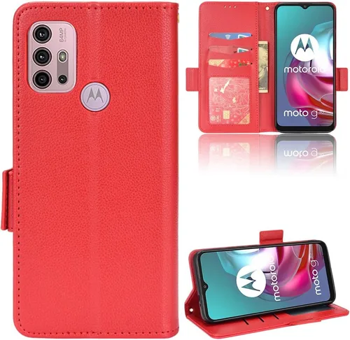 Miniatura 32 de Funda de piel sintética compatible con Motorola Moto E22 4G, funda de piel sintética compatible con Motorola Moto E22i 4G, color negro