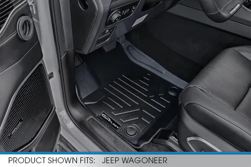 Miniatura 2 de SMARTLINER Juego de alfombrillas de 3 filas de ajuste personalizado para todo tipo de clima, compatible con Jeep Wagoneer 2022-2025