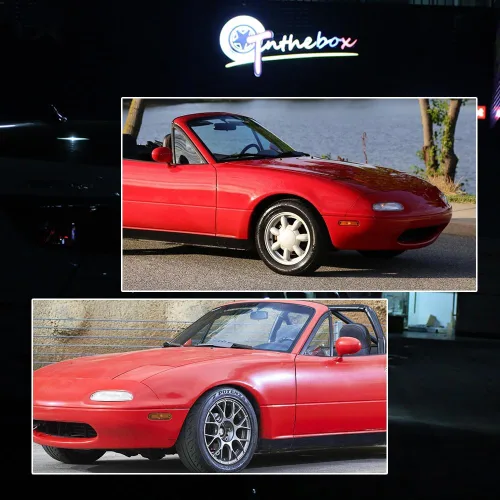 Miniatura 6 de Conjunto de carcasa de luz de marcador lateral de lente roja ámbar delantera y trasera compatible con lámpara de parachoques Fender Fender 1990-2005