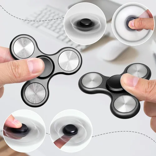 Miniatura 2 de Fidget Spinner para adultos, ultra duradero, metal silencioso, juguetes sensoriales con rodamientos de acero inoxidable, TDAH, autismo, ansiedad